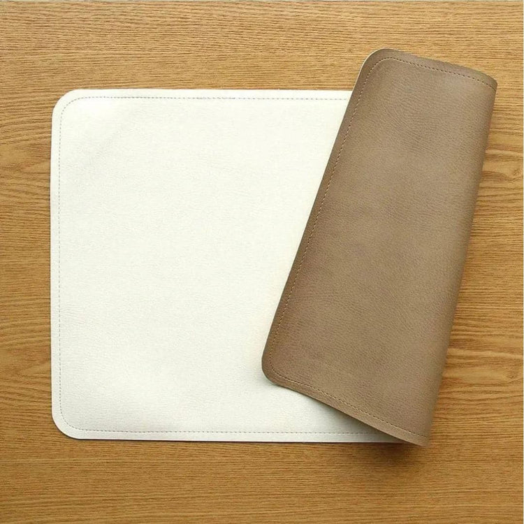 Joey & Mom Double-Sided Vegan Leather Baby Diaper Changing Mat | Foldable, Water-Resistant & Easy-to-Clean Diaper Pad