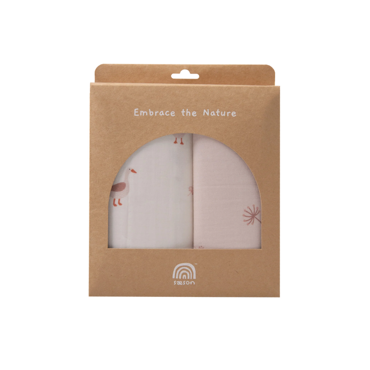 Saeson Swaddle Cloth 100% Tencel (47" x 47") (2-pack)