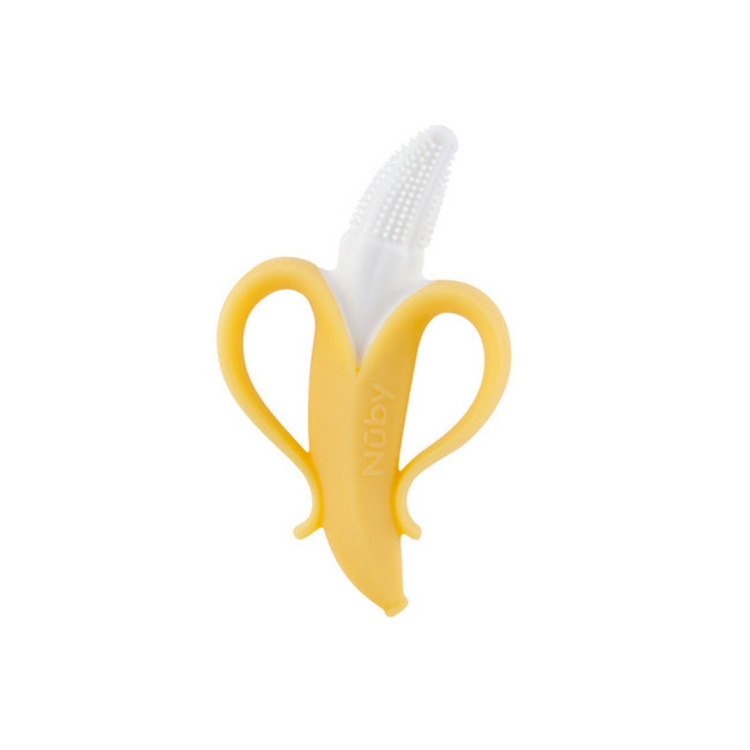 Nuby Banana Toothbrush with 360 Degree Bristles (3m+)