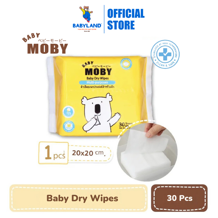 Baby Moby Dry Wipes (20x20cm) (30sheets)