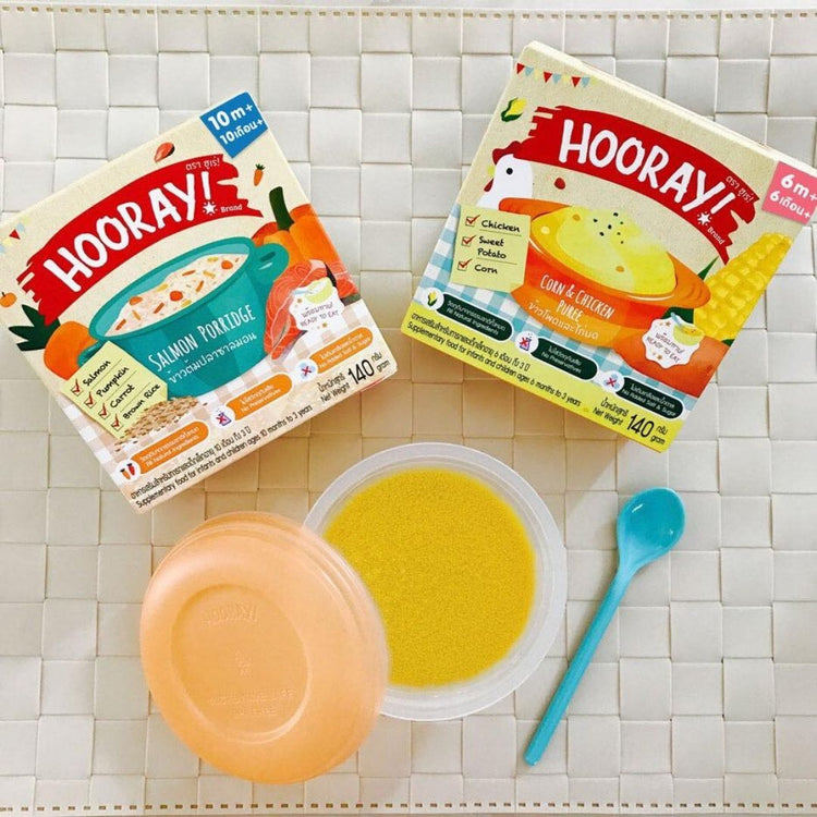 Hooray Baby Food Puree Porridge Cereal 140g ( 10+ months )