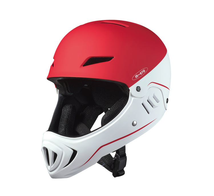 Micro Helmet Racing - White/Red (3-8yrs)