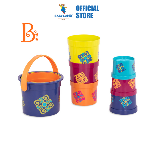 B.Toys Stacking Cups Bazillion Buckets (18m+)