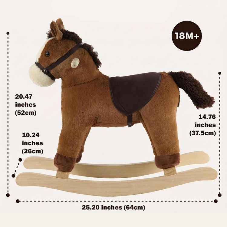Marvellous Toby Rocking Horse With Realistic HorseSounds