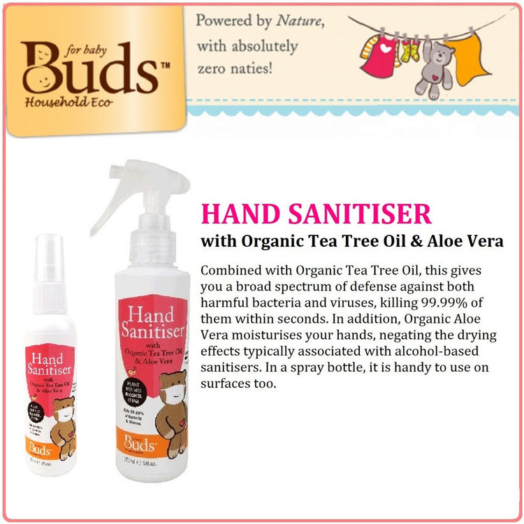 Buds Household Eco Hand Sanitiser Spray 60ml