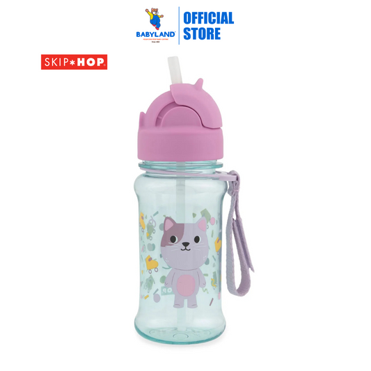 Skip Hop Besties Squad Tritan Renew Straw Bottle - Cat (12+ months)