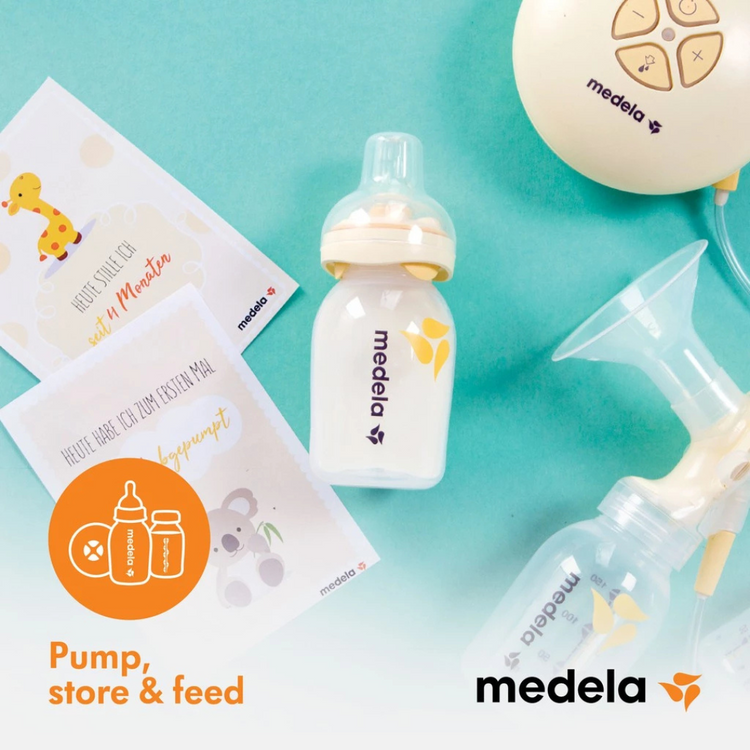 Medela Breast BPA Free Milk Bottle (250ml/8oz x 2 Pcs)