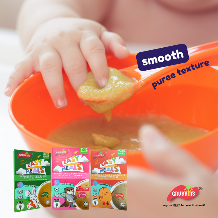 Little Baby Grains Easy Meals - Norwegian Salmon & Organic Sweet Potato Porridge (7-12m)