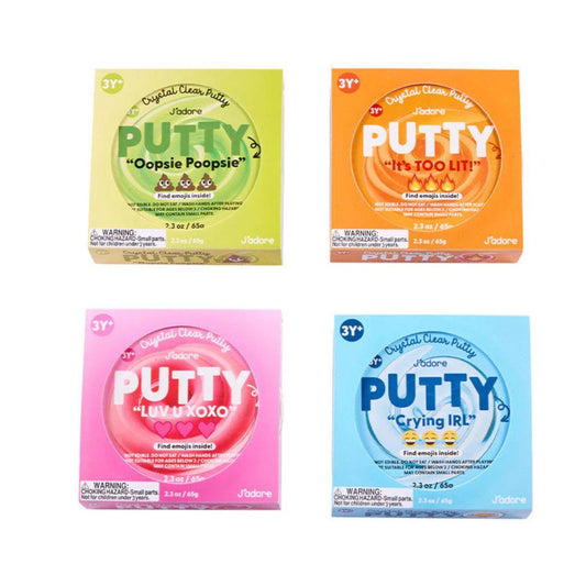 J'adore Crystal Clear Putty Slime Suitable for 3+ Years