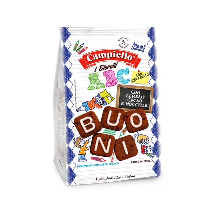 Campiello ABC Biscuits with Cereal, Cocoa and Hazelnuts 300g
