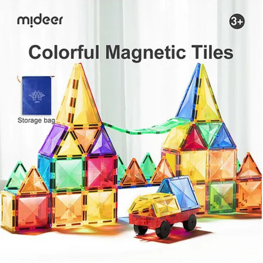 Mideer Colorful Magnetic Tiles - 100pcs (3yrs+)