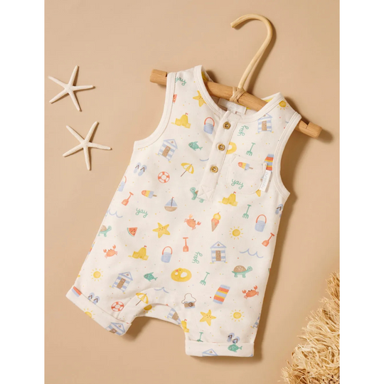 Purebaby Organic Onesie Resort Print