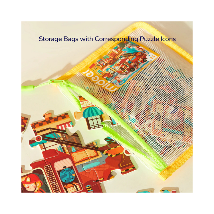 Mideer Level Up! Puzzle - Level4-Fairy Tale Town (4Y+)