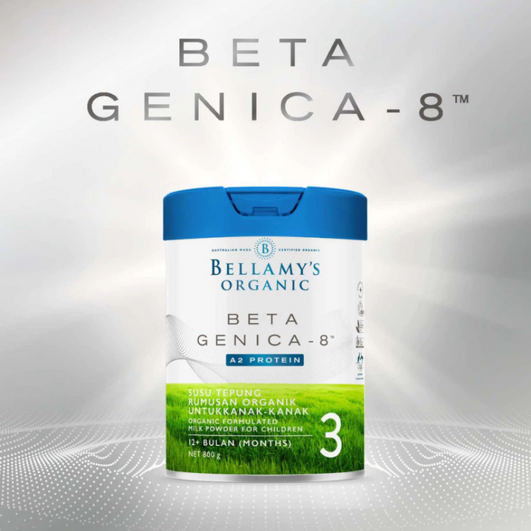 Bellamy's Organic Beta Genica-8 Step 3 Toddler Milk Drink 800g (12+ Months)