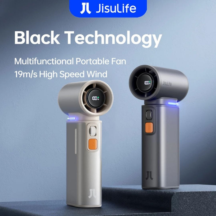 JisuLife Handheld Fan Ultra1 3-in-1 (9000mAh) | 100 Speed | Turbo Strong Wind | Air Duster | LED Light | Portable
