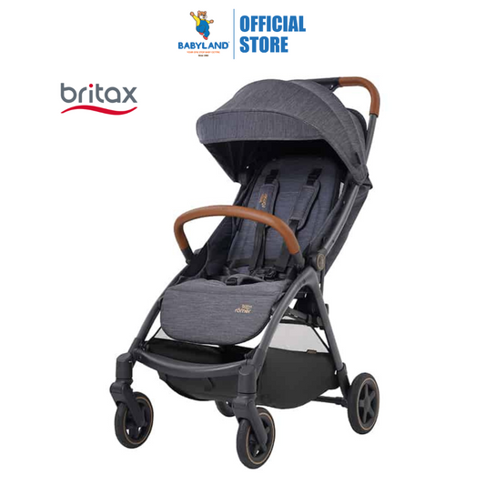 Britax Gravity II Auto One-Handed Fold Stroller - Marble Blue (0-22kg)