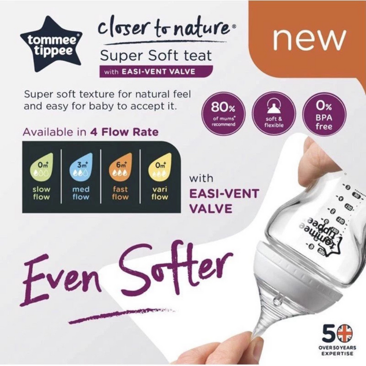 Tommee Tippee Closer to Nature Super Soft Teat