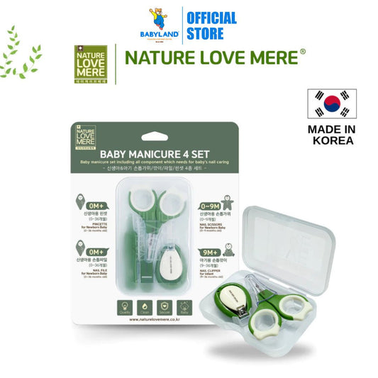 NATURE LOVE MERE Baby Manicure 2 Set - Nail Scissors, Nail Clipper