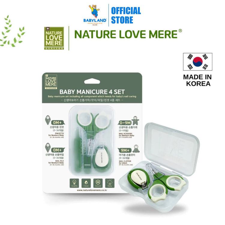 NATURE LOVE MERE Baby Manicure 2 Set - Nail Scissors, Nail Clipper