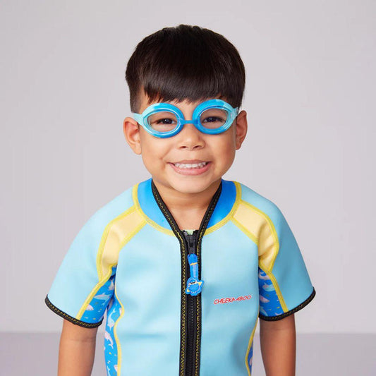 Cheekaaboo Kids Swim Goggles with Adjustable Silicone Strap - Navy Blue