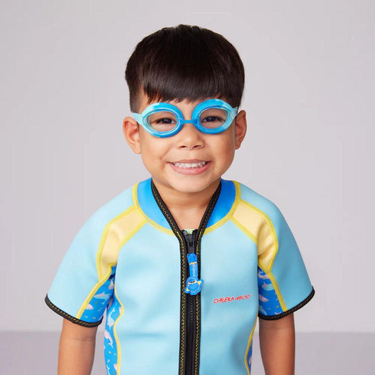 Cheekaaboo Kids Swim Goggles with Adjustable Silicone Strap - Navy Blue