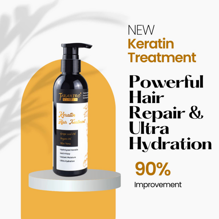 Takahiro Keratin Treatment 100ml - Anti Frizzy & Damaged Hair