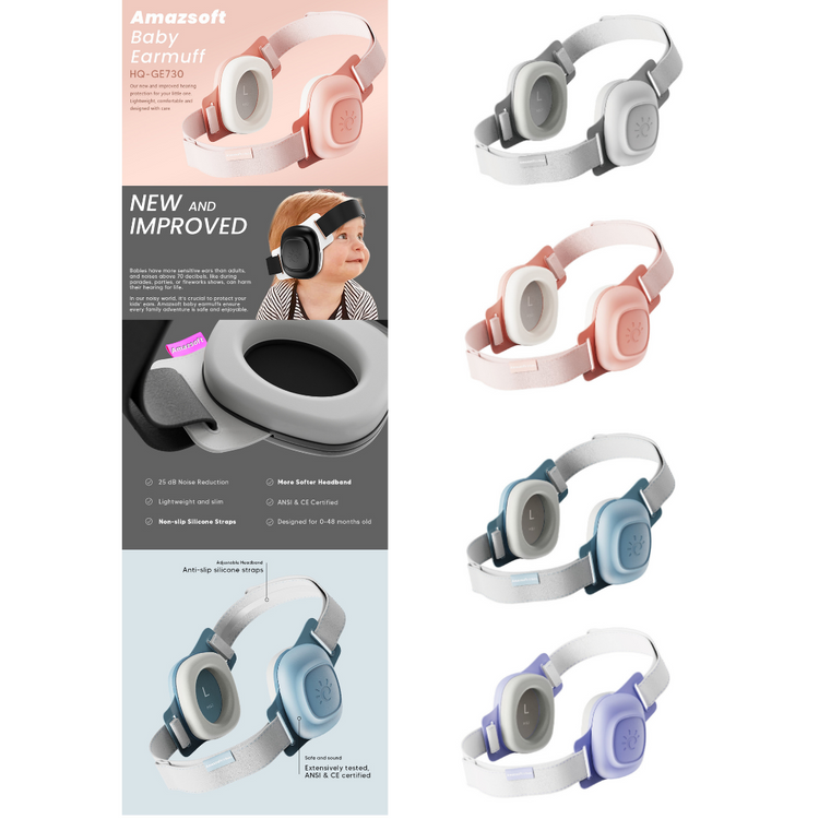 Gaabi Upgraded Earmuff Hearing Protection ( 0-48 Months )