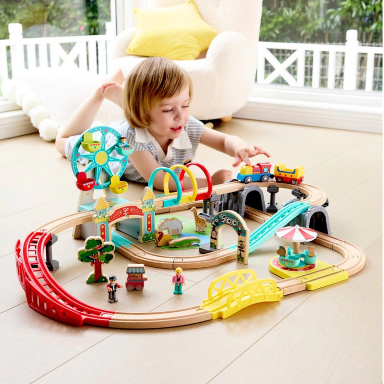 Hape 8571 Joyful Ride Railway Set Suitable For Age 3+ Years