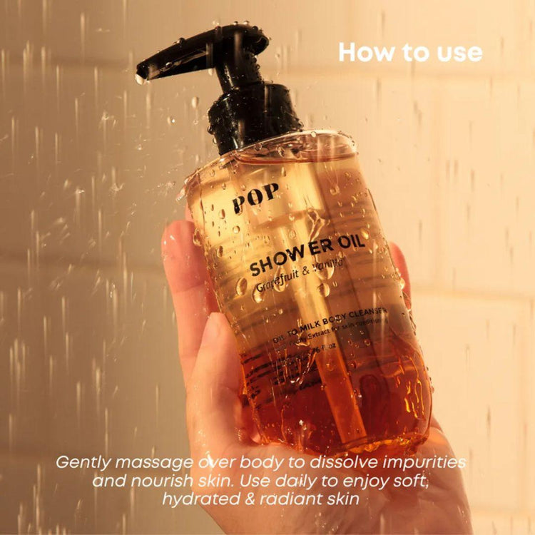 Pop Neutral Shower Oil Grapefruit & Vanilla (200ml)