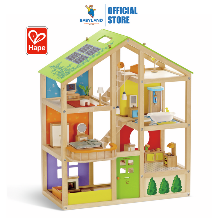 Hape 3401 All Season House - Furnished For Kids Age 3+ Years