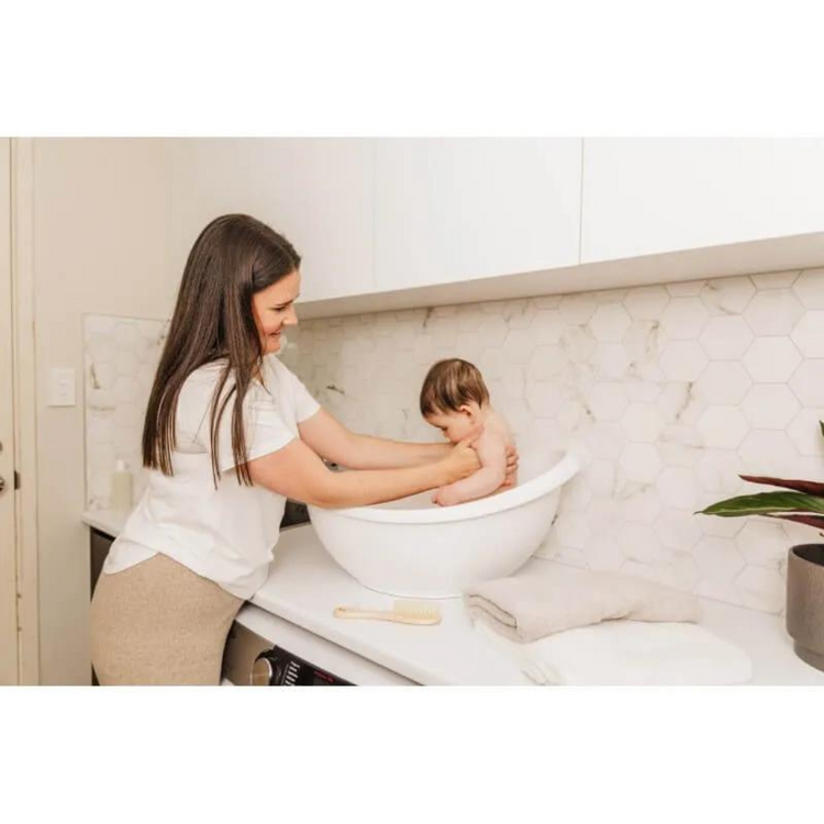 Bubble Cuddle Bath with Bath Seat - Taupe