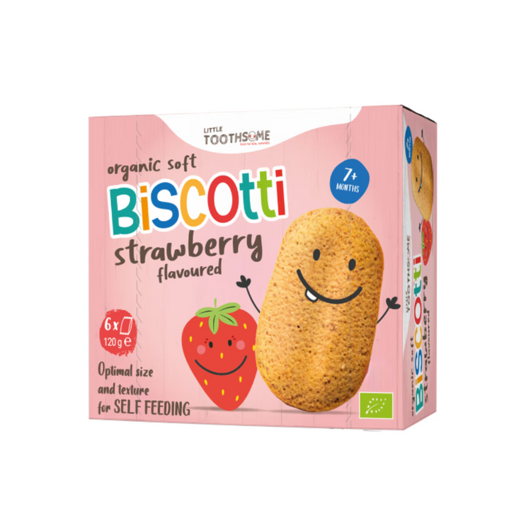 Little Toothsome Organic Biscotti - Strawberry