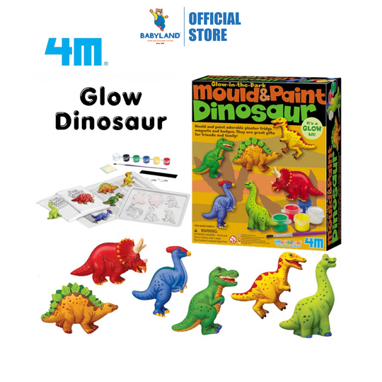 4M Mould & Paint - Glow Dinosaur (5Y+)