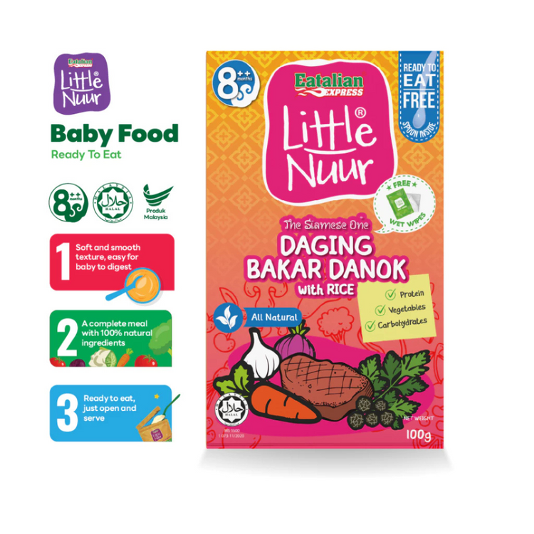 Eatalian Express Little Nuur Baby Food Stage 2 (8m+) | Makanan Bayi Bertekstur Lembut