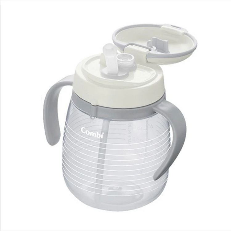 Combi Baby Lakumug Straw Cup 340ml - White (6m+)