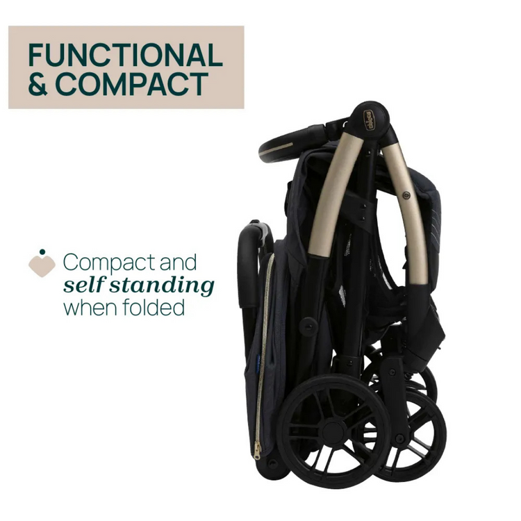 Chicco Goody XPlus Auto Fold Stroller - Dark Shadow (Newborn up to 22kg)