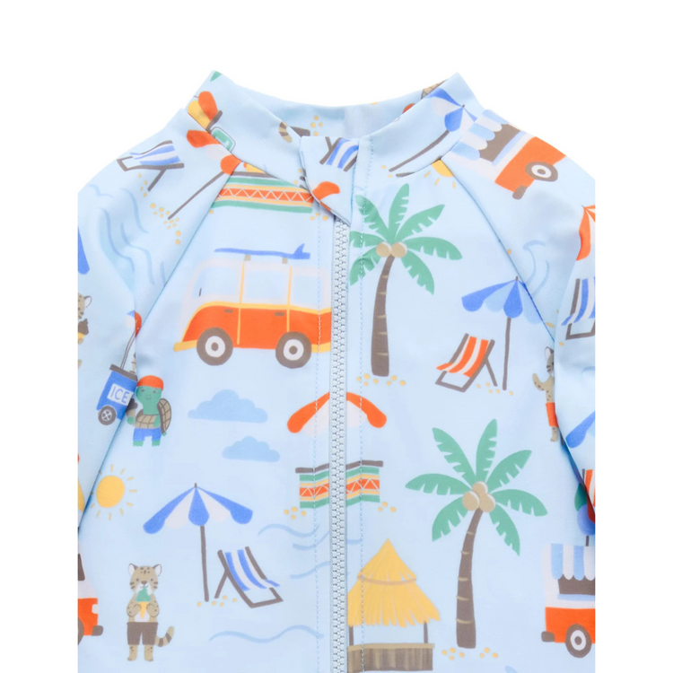 Purebaby Organic Cancun Long Sleeve Rashie Sunsuit
