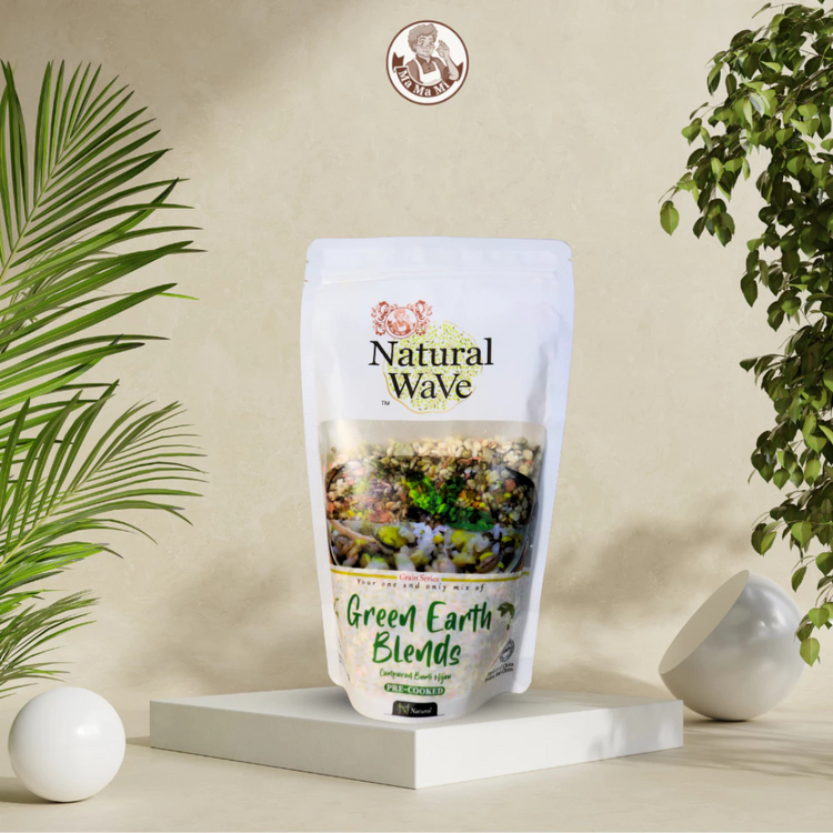 Mamami Natural Wave Green Earth Blends 400g | 4 Servings | Nutrient Dense | Pre-Cooked Meals