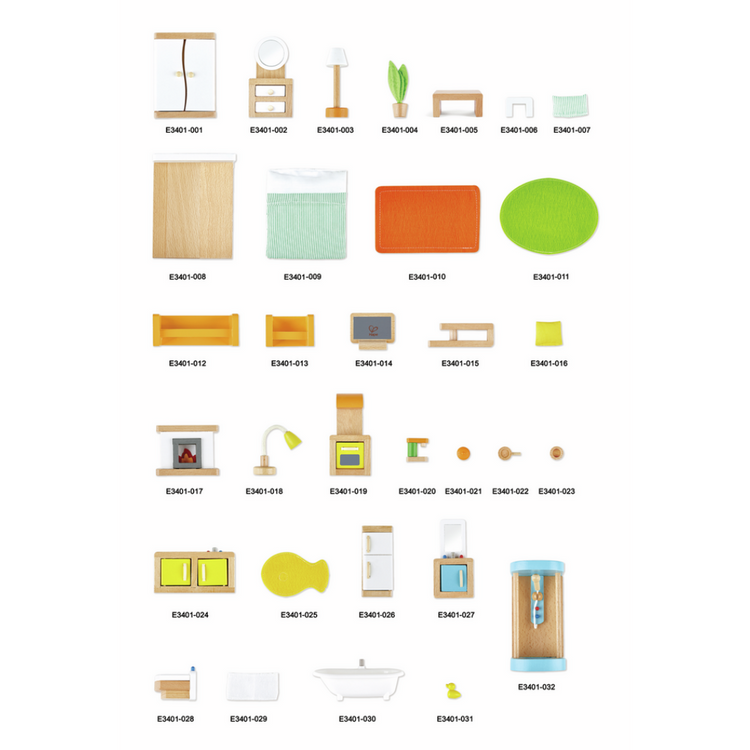 Hape 3401 All Season House - Furnished For Kids Age 3+ Years