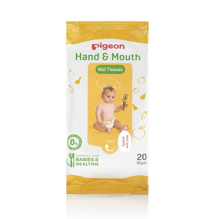 Pigeon Hand & Mouth Wet Tissues 20'SX2