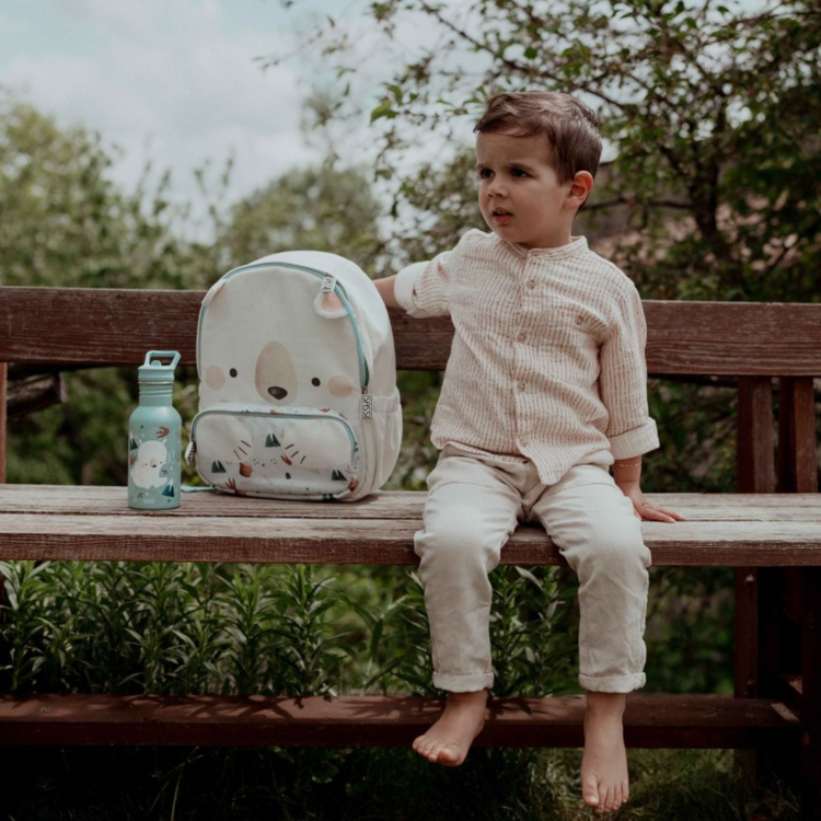 Sassi Stainless Steel Bottle 500ml - Bear