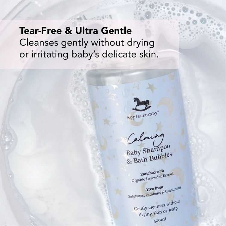 Applecrumby Calming Baby Shampoo & Bath Bubbles 500ml