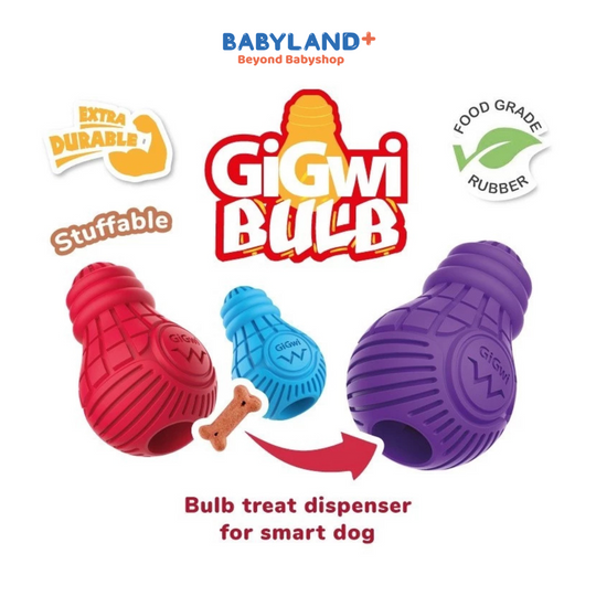 [For Fur Babies] Gigwi Bulb Dog Treat Dispenser Toy