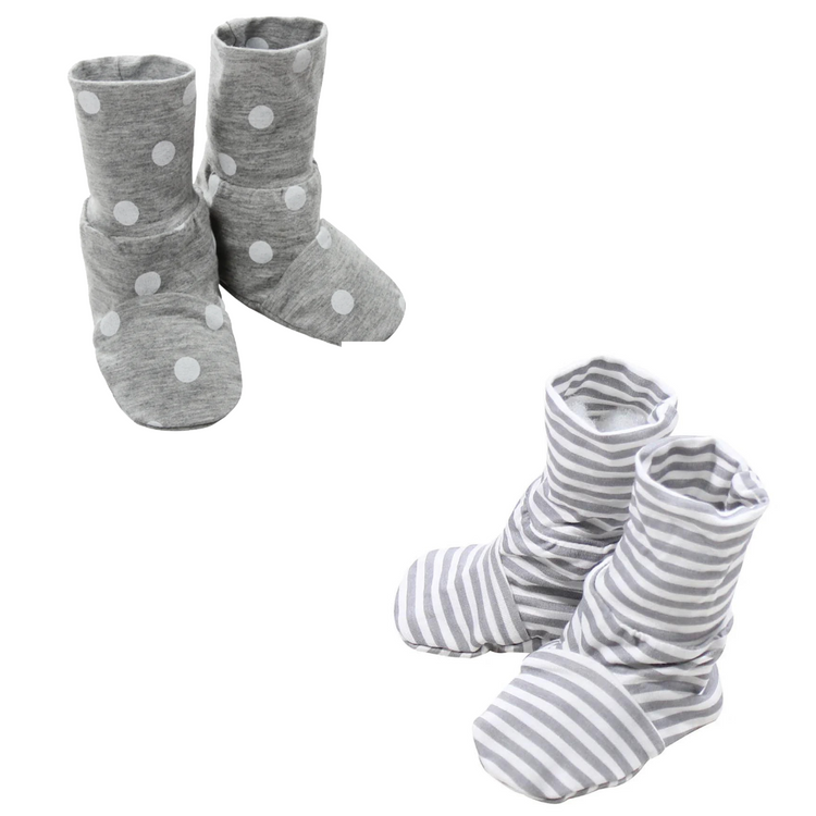 Baa Baa Sheepz Booties Grey (0-6 months)