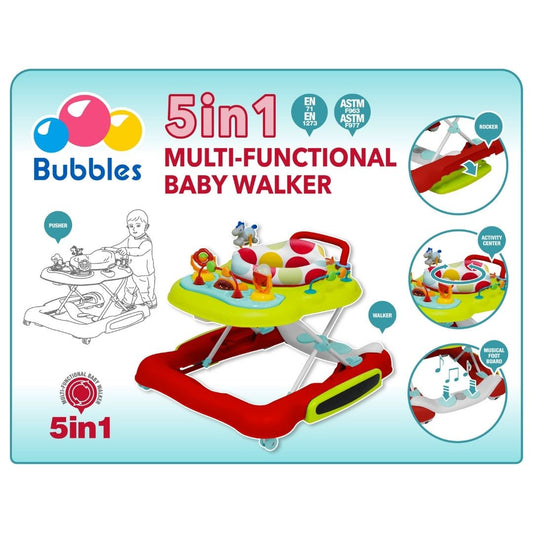 Bubbles 5 in 1 Learn2Walk Walker Carnival