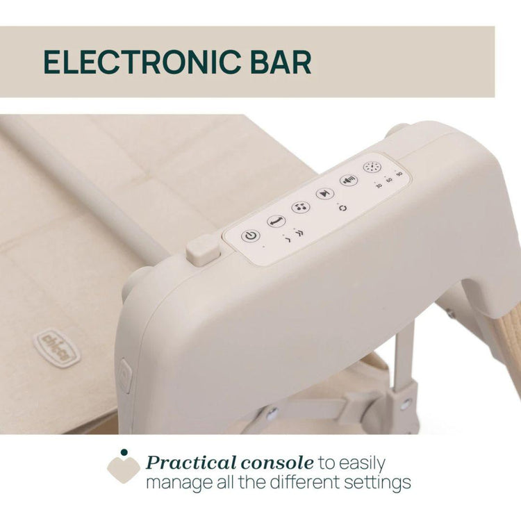 Chicco E-Lullaglide Electronic Bluetooth Baby Rocking Stand - Natural (0m+ to 9kg)
