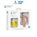 Matchstick Monkey Banana Soother & Teether Gift Set - Dusty Pink