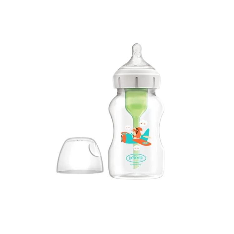 Dr Brown's Options+ PP Wide-Neck Bottle with Level 2 Teat (330mL)(1-Pack)