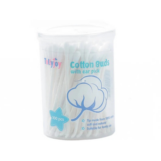 Tollyjoy Cotton Buds With Ear Pick (100Pcs)