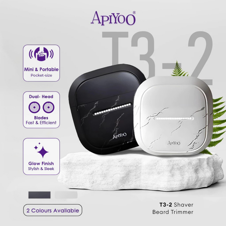 Apiyoo T3-2 Portable Marble Dual-Head Shaver
